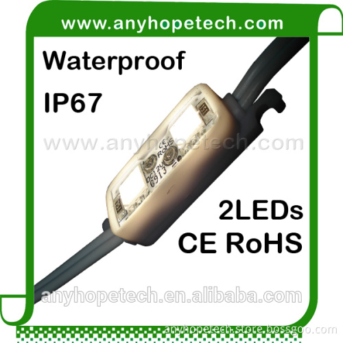 CRI 80 IP67 0.48W 2LEDs SMD5050 led module 12v
